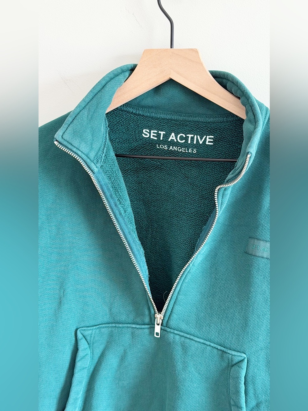 Set Active 1/4 Zip Cropped Sweatshirt - Picture 6 of 8